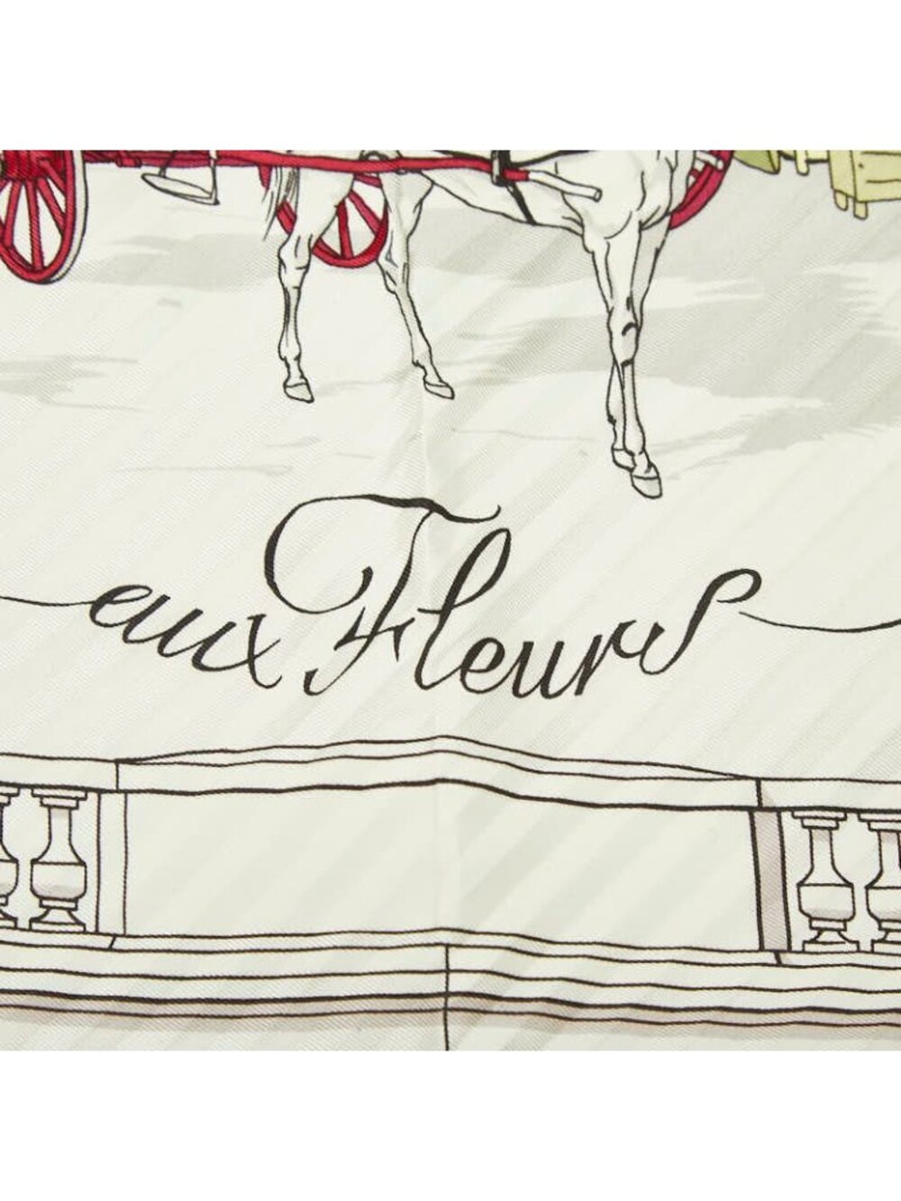 Hermes Carre 90 Quai Aux Fleurs Flower Blooming Coastal Street Scarf Large - Picture 3 of 5